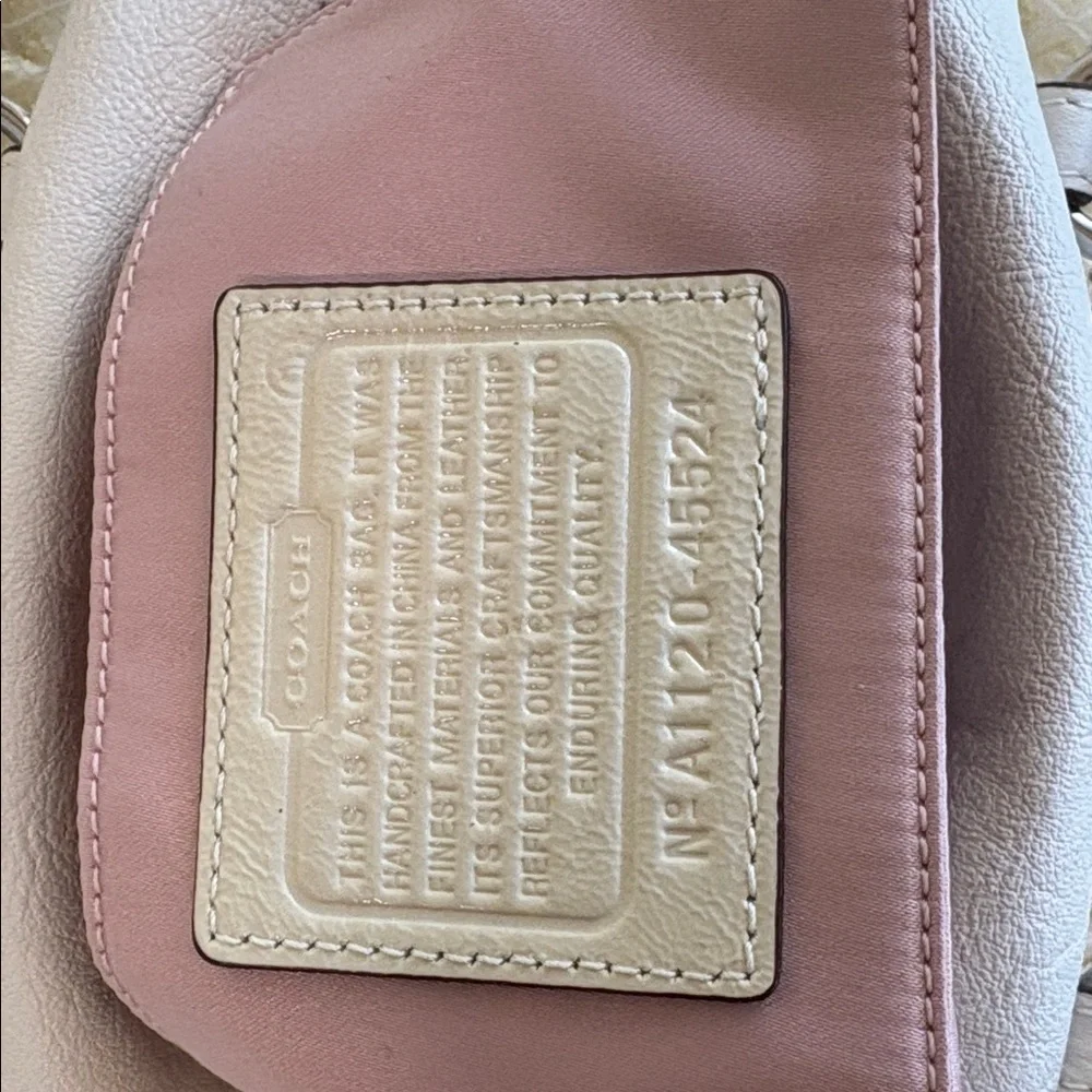 Coach White Leather Satchel purse bag 9”x 6”4 1/2” - Picture 7 of 11